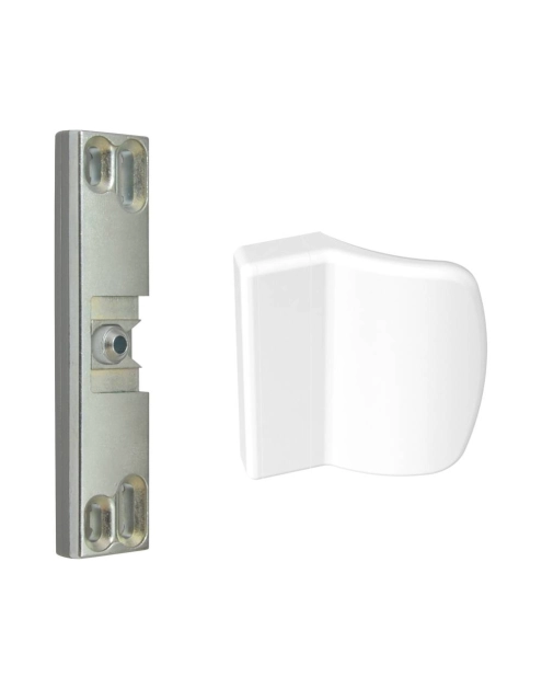 Zdjęcie: Zatrzask drzwi balkonowych MD z uchwytem białym METRO