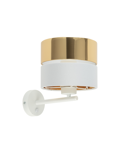 Zdjęcie: Kinkiet Hilton white/gold 1 X E27 4770 TK LIGHTING