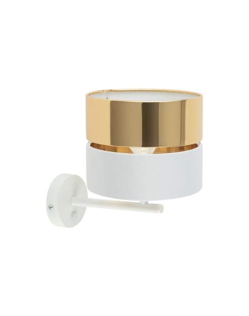 Zdjęcie: Kinkiet Hilton white/gold 1 X E27 4770 TK LIGHTING