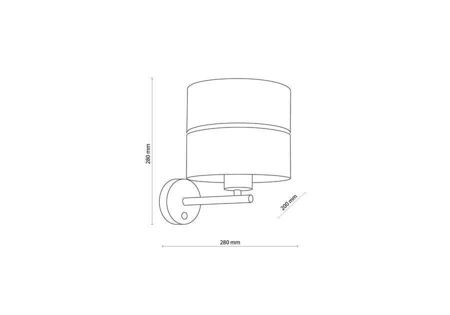 Zdjęcie: Kinkiet Hilton white/gold 1 X E27 4770 TK LIGHTING