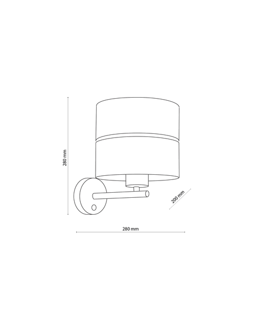 Zdjęcie: Kinkiet Hilton white/gold 1 X E27 4770 TK LIGHTING