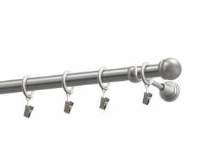 Karnisz pojedynczy Pluton 19 mm- 160 cm satyna GARDINIA