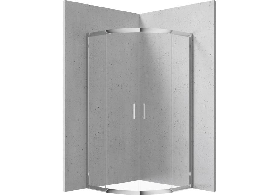 Zdjęcie: Kabina prysznicowa Funkia Evo półokrągła 80x80 cm DEANTE