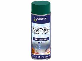 Lakier uniwersalny ogólnego zastosowania Super Color Universal Mat ciemnozielony 400 ml BOSTIK
