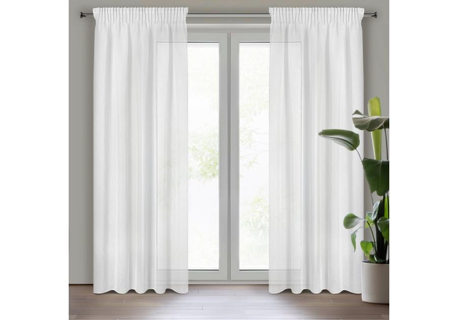 Zdjęcie: Firana gotowa Margo na taśmie 140x270 cm biały EUROFIRANY
