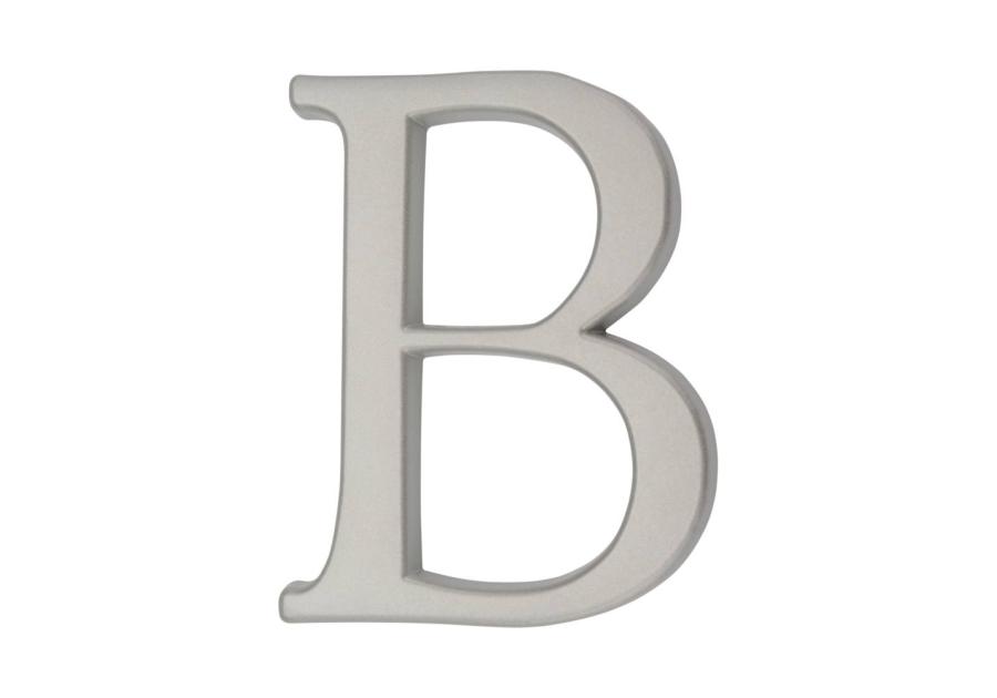 Zdjęcie: Litera aluminiowa "B" 105 mm srebrna METRO