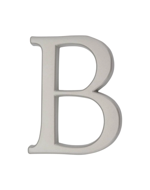 Zdjęcie: Litera aluminiowa "B" 105 mm srebrna METRO
