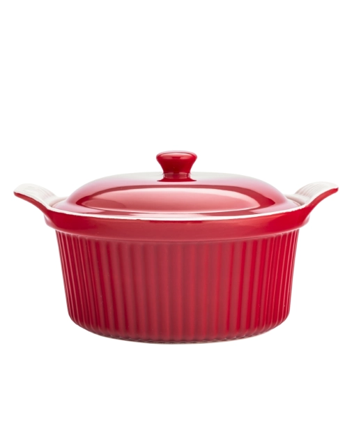 Zdjęcie: Naczynie ceramiczne do zapiekania z pokrywką Red Chilli 27,5x22,5x12 cm - 2,2 L ALTOMDESIGN