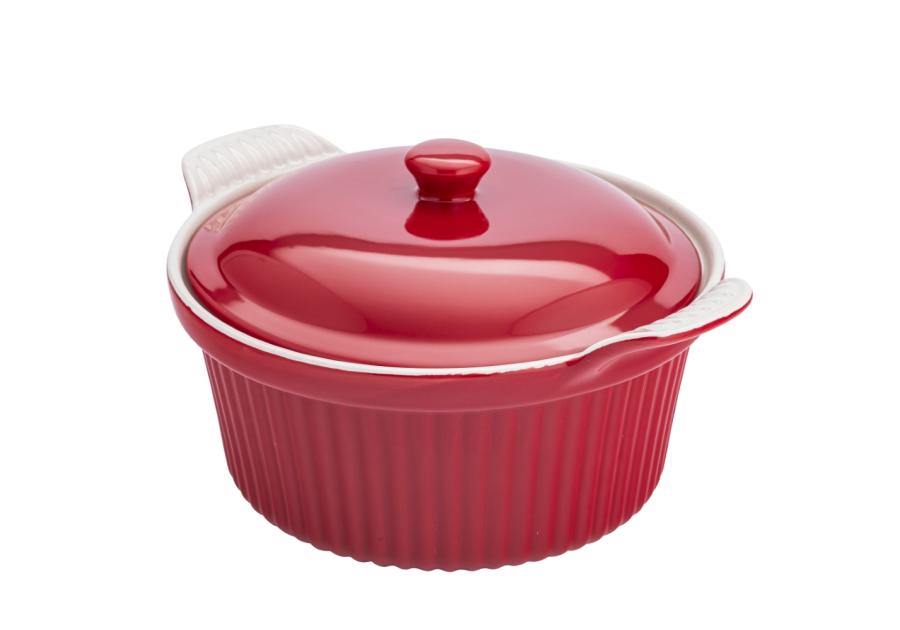 Zdjęcie: Naczynie ceramiczne do zapiekania z pokrywką Red Chilli 27,5x22,5x12 cm - 2,2 L ALTOMDESIGN