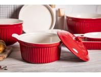 Zdjęcie: Naczynie ceramiczne do zapiekania z pokrywką Red Chilli 27,5x22,5x12 cm - 2,2 L ALTOMDESIGN