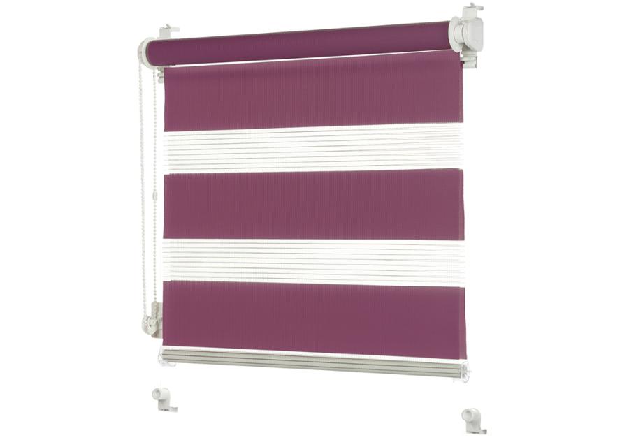 Zdjęcie: Roleta 80x140 cm Zebra II śliwka DECODESIGN