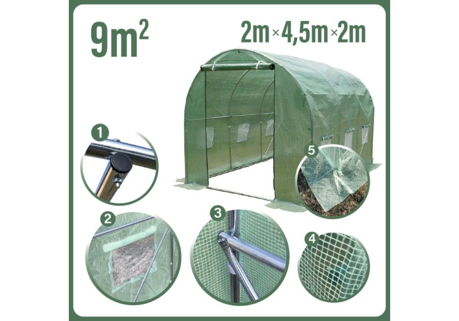 Zdjęcie: Tunel szklarniowy 2x4,5 m zielony 4IQ