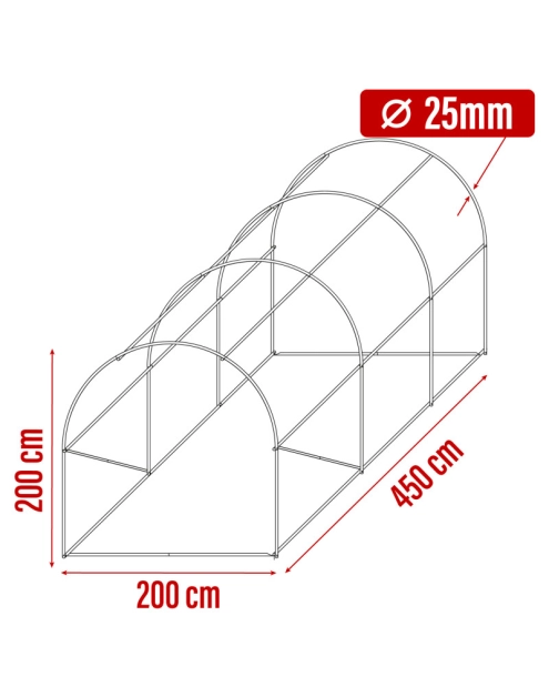 Zdjęcie: Tunel szklarniowy 2x4,5 m zielony 4IQ