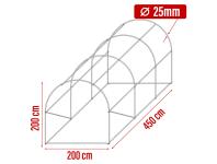 Zdjęcie: Tunel szklarniowy 2x4,5 m zielony 4IQ