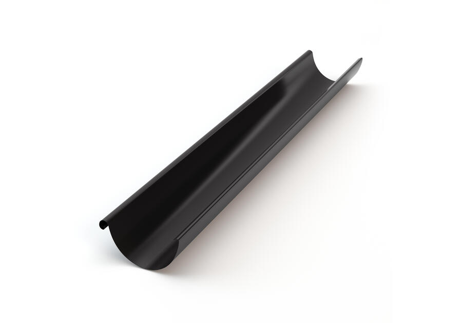 Zdjęcie: Rynna dachowa 125 mm - 3 m StalGam czarny GAMRAT