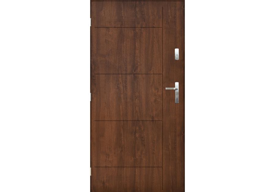 Drzwi zewnętrzne detroit orzech 80l komplet PANTOR