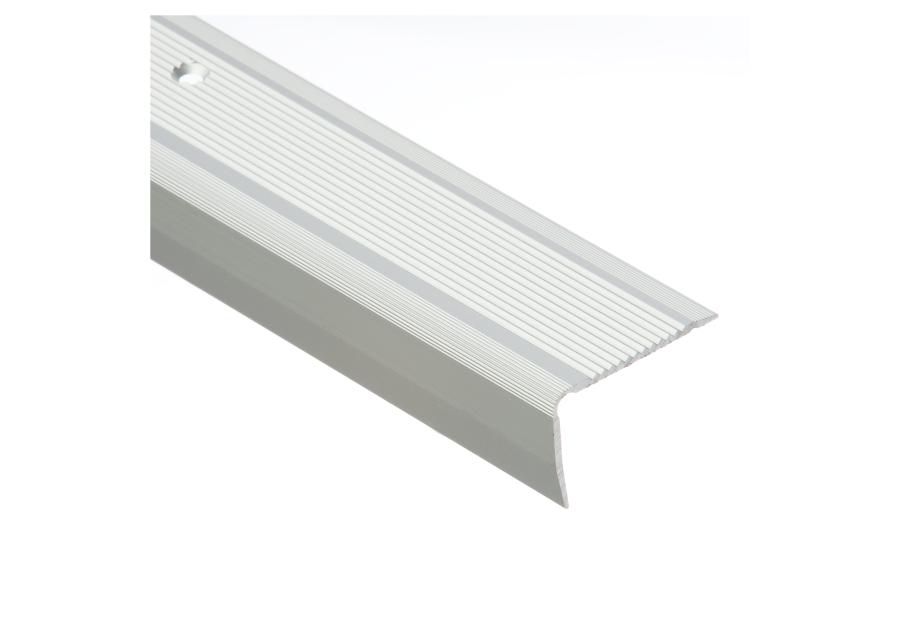 Zdjęcie: Profil schodowy ryflowany 40x25 mm - 2 m srebrny CEZAR