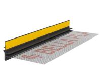 Zdjęcie: Listwa PVC BP13 Midi L250 9/3 szary ciemny, dylatacyjna, z siatką i z uszczelką BELLA PLAST