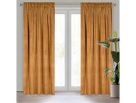 Zdjęcie: Zasłona gotowa Melanie na taśmie 140x270 cm miodowy EUROFIRANY