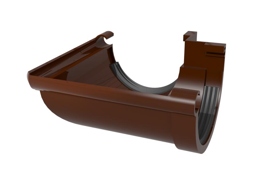 Zdjęcie: Łącznik kątowy zewnętrzny G80 135" brąz SCALA