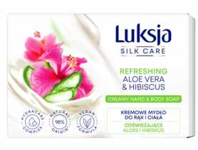 Mydło w kostce do rąk i ciała Silk Care aloes i hibiskus 0,01 kg LUKSJA
