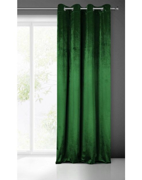 Zdjęcie: Zasłona gotowa Sarah 140x250 cm zielony EUROFIRANY