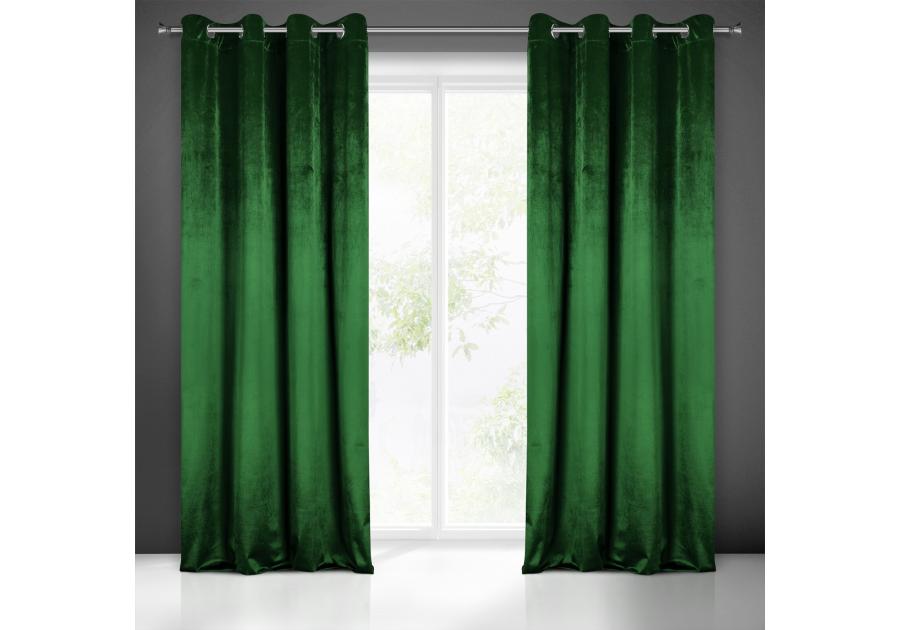 Zdjęcie: Zasłona gotowa Sarah 140x250 cm zielony EUROFIRANY
