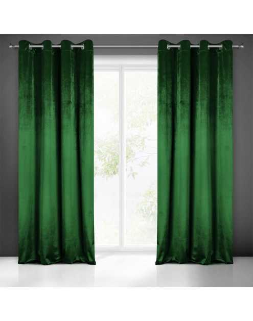 Zdjęcie: Zasłona gotowa Sarah 140x250 cm zielony EUROFIRANY