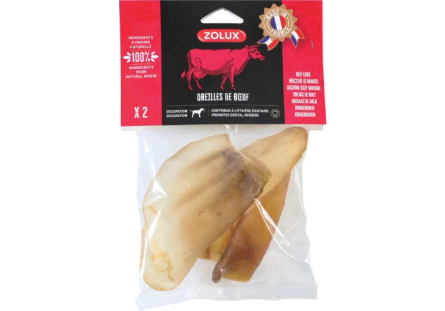 Zdjęcie: Przysmak naturalny dla psa Suszone uszy wołowe 40 g ZOLUX