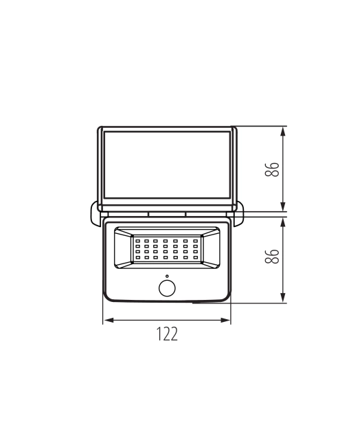 Zdjęcie: Oprawa solarna LED KB Axilly FL SLR KINGBERRY