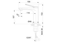 Zdjęcie: Bateria umywalkowa Alonia chrom INVENA