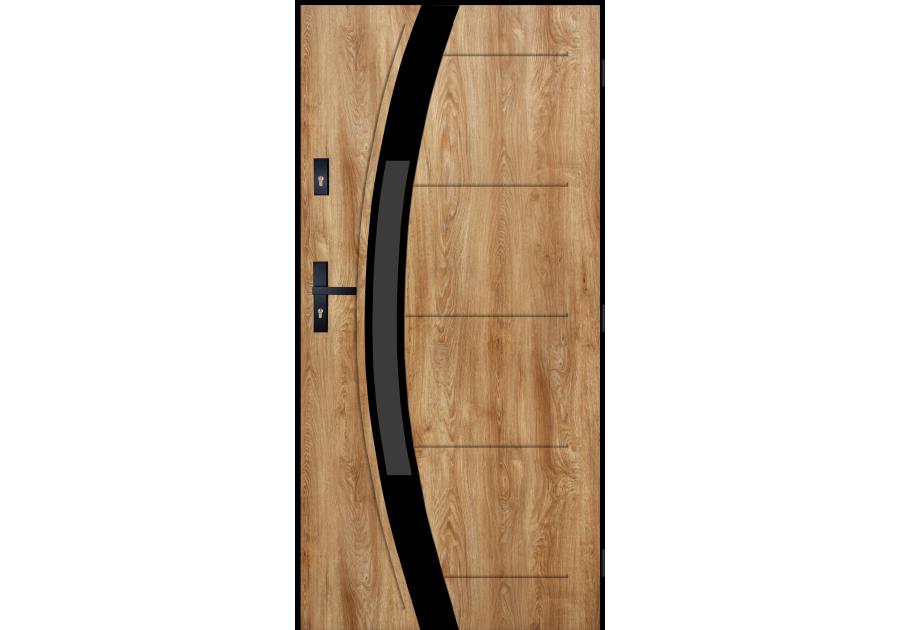 Zdjęcie: Drzwi zewnętrzne amazonka dąb turner 80p komplet PANTOR
