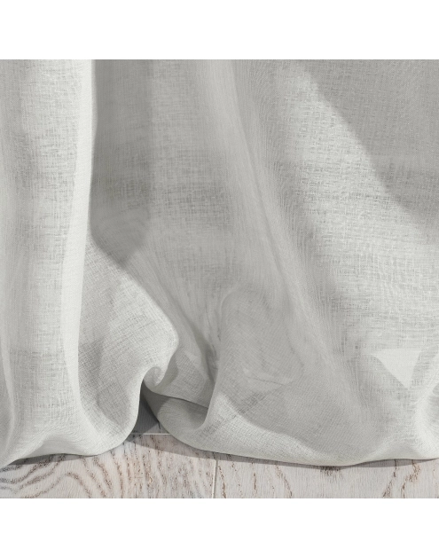 Zdjęcie: Firana Jasmine srebrna 140x250 cm na szelkach EUROFIRANY