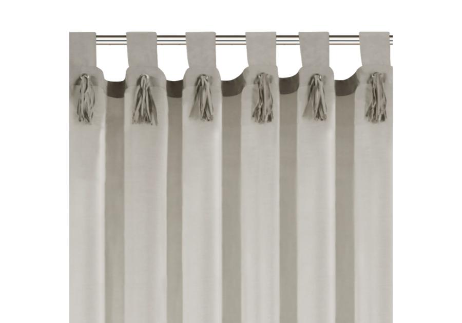 Zdjęcie: Firana Jasmine srebrna 140x250 cm na szelkach EUROFIRANY