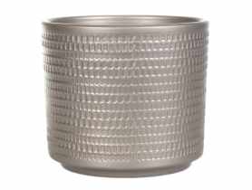 Osłonka doniczkowa Cylinder 14 cm szampan CERMAX