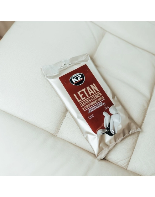 Zdjęcie: Chusteczki do czyszczenia i pielęgnacji skórzanej tapicerki Letan K2