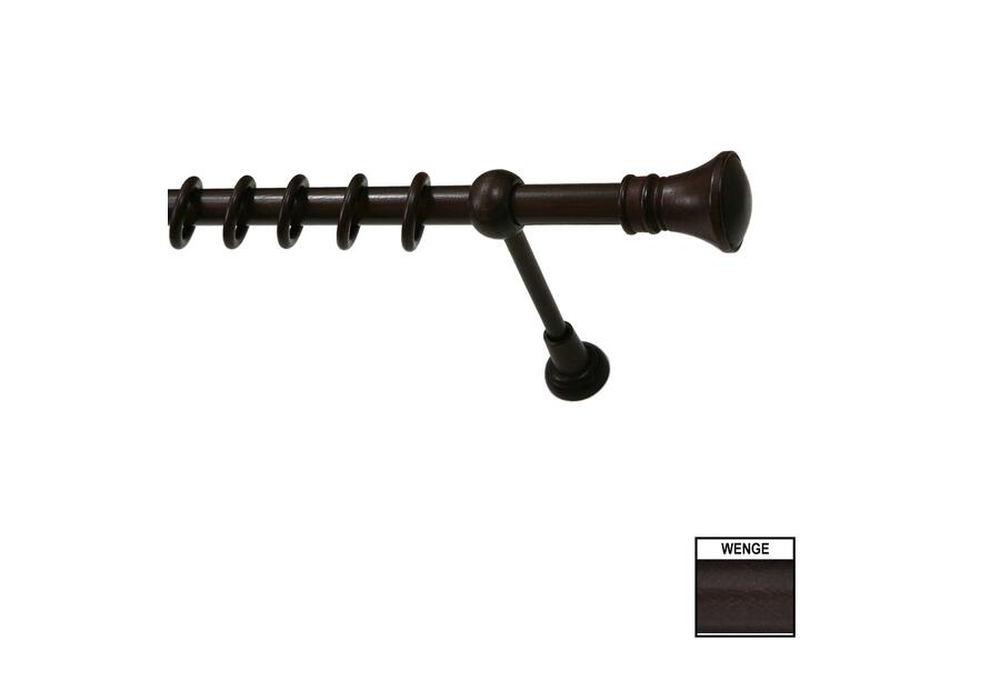 Zdjęcie: Karnisz pojedynczy Helios 200 cm wenge KARWEL