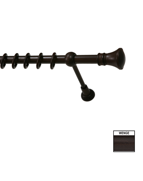 Zdjęcie: Karnisz pojedynczy Helios 200 cm wenge KARWEL