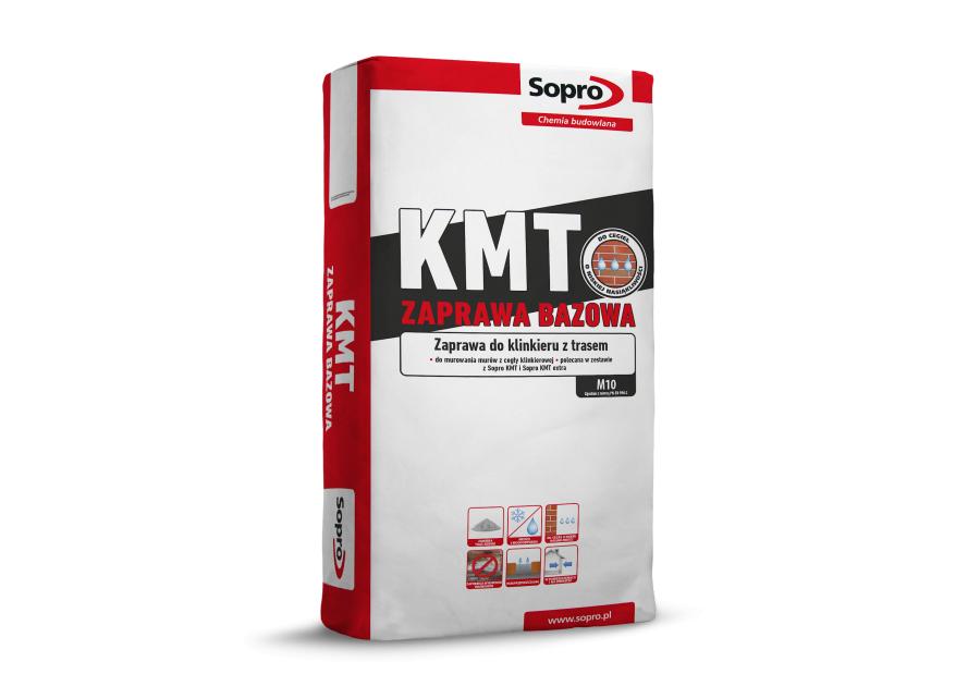 Zdjęcie: Zaprawa bazowa z trasem do murowania klinkieru KMT 408  25 kg SOPRO