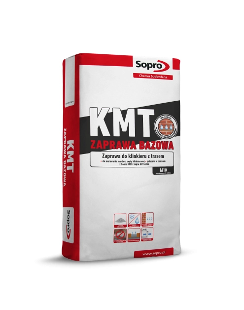 Zdjęcie: Zaprawa bazowa z trasem do murowania klinkieru KMT 408  25 kg SOPRO