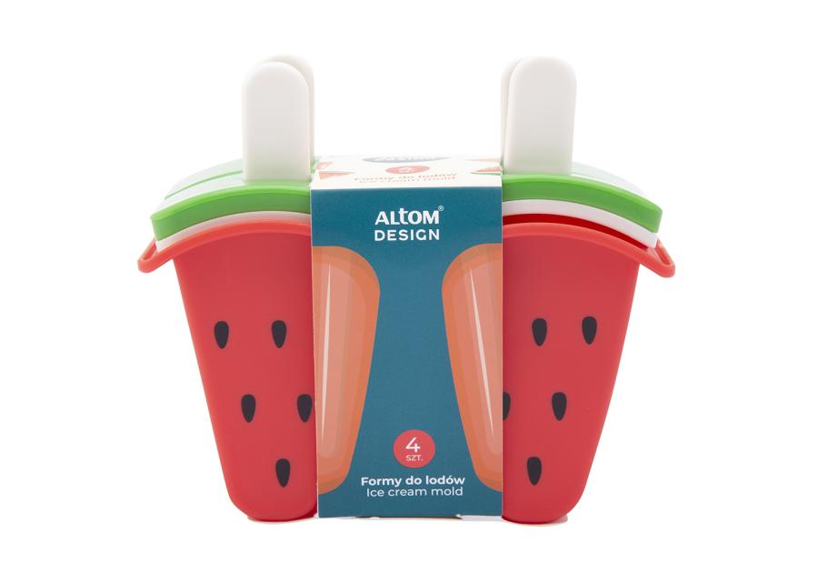 Zdjęcie: Komplet 4 foremek do lodów arbuz 13x7x11 cm ALTOM DESIGN
