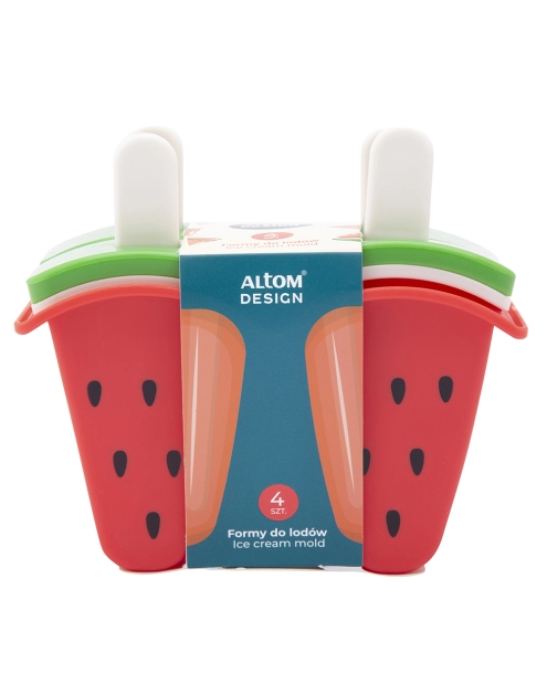 Zdjęcie: Komplet 4 foremek do lodów arbuz 13x7x11 cm ALTOM DESIGN
