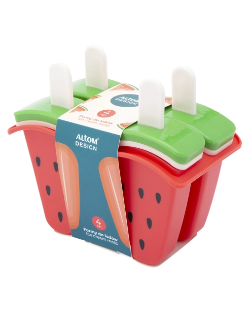 Zdjęcie: Komplet 4 foremek do lodów arbuz 13x7x11 cm ALTOM DESIGN