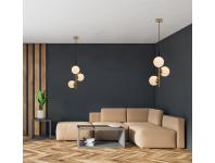 Zdjęcie: Lampa wisząca Duo matowe złoto CANDELLUX