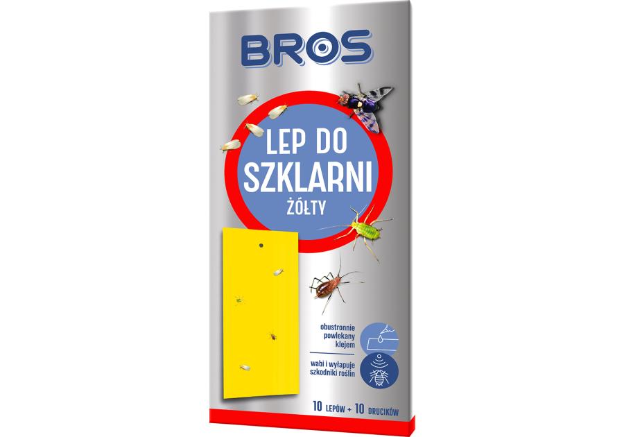 Zdjęcie: lep do szklarni żółty 10 szt. BROS