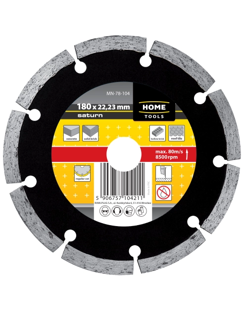 Zdjęcie: Ściernice diamentowe segmentowe Saturn 180 mm RAWLPLUG