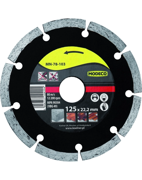 Zdjęcie: Ściernice diamentowe segmentowe Saturn 180 mm RAWLPLUG