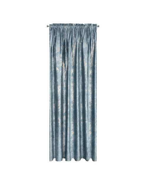 Zdjęcie: Zasłona gotowa Kornelia na taśmie 140x270 cm niebieski EUROFIRANY