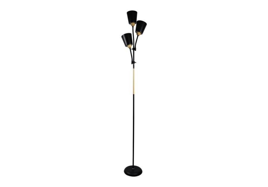 Zdjęcie: Lampa stojąca podłogowa Grace 3-punktowa 192 cm, czarna ORNO
