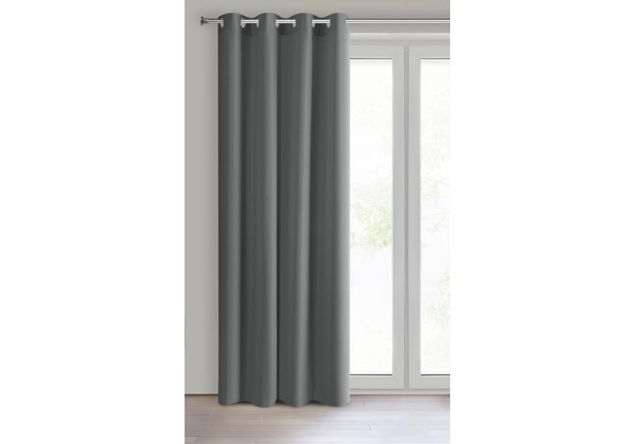 Zdjęcie: Zasłona gotowa Rita 140x250 cm grafitowy EUROFIRANY